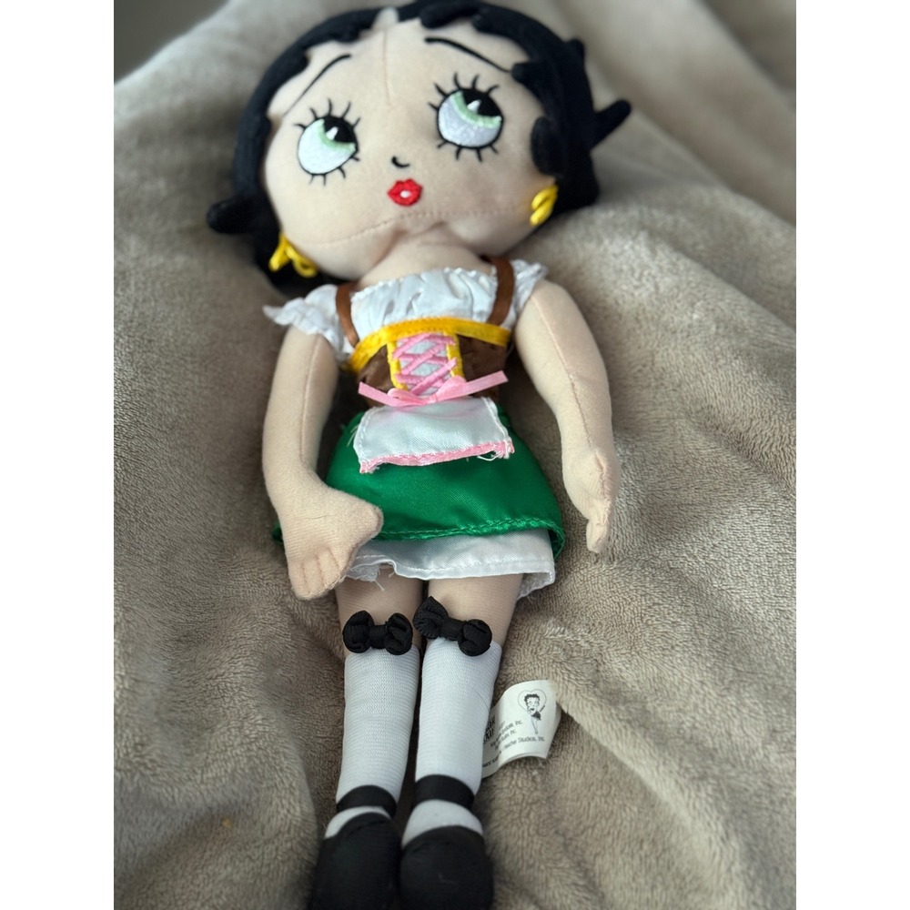 Betty Boop Plush Doll 2011 Lederhosen Bavarian German Dress Collectible Toy
